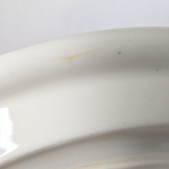 Vintage Moriyama Blue Willow 3 Section Divided Heavy Grill Plate Japan - Picture 7 of 9